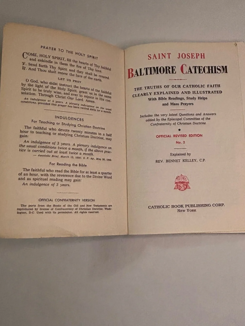 The New Saint Joseph Baltimore Catechism No. 2 - Illustrated Religious Book